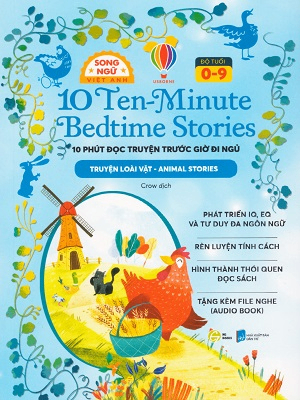 10 phút đọc truyện trước giờ đi ngủ (song ngữ) - Truyện loài vật - Usborne - 2024 - Đông Tây, Thiếu nhi, Văn học nước ngoài