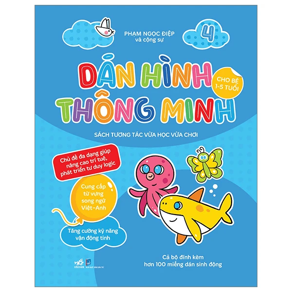 Dán hình thông minh cho bé 1-5 tuổi, tập 4 (Giá bìa 25k) - Phạm Ngọc Điệp và cộng sự - 2023 - Kỹ năng