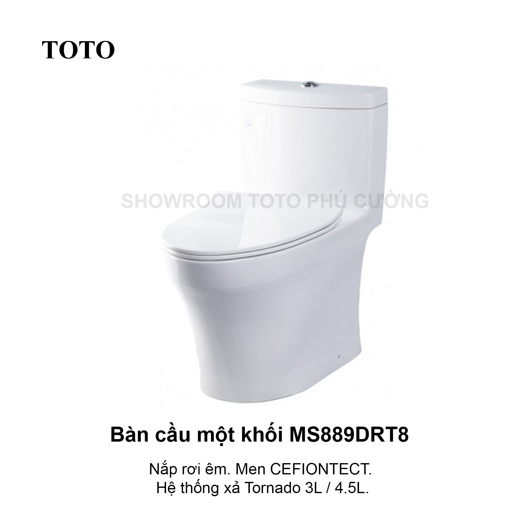 Bàn cầu 1 khối nắp đóng êm MS889DRT2