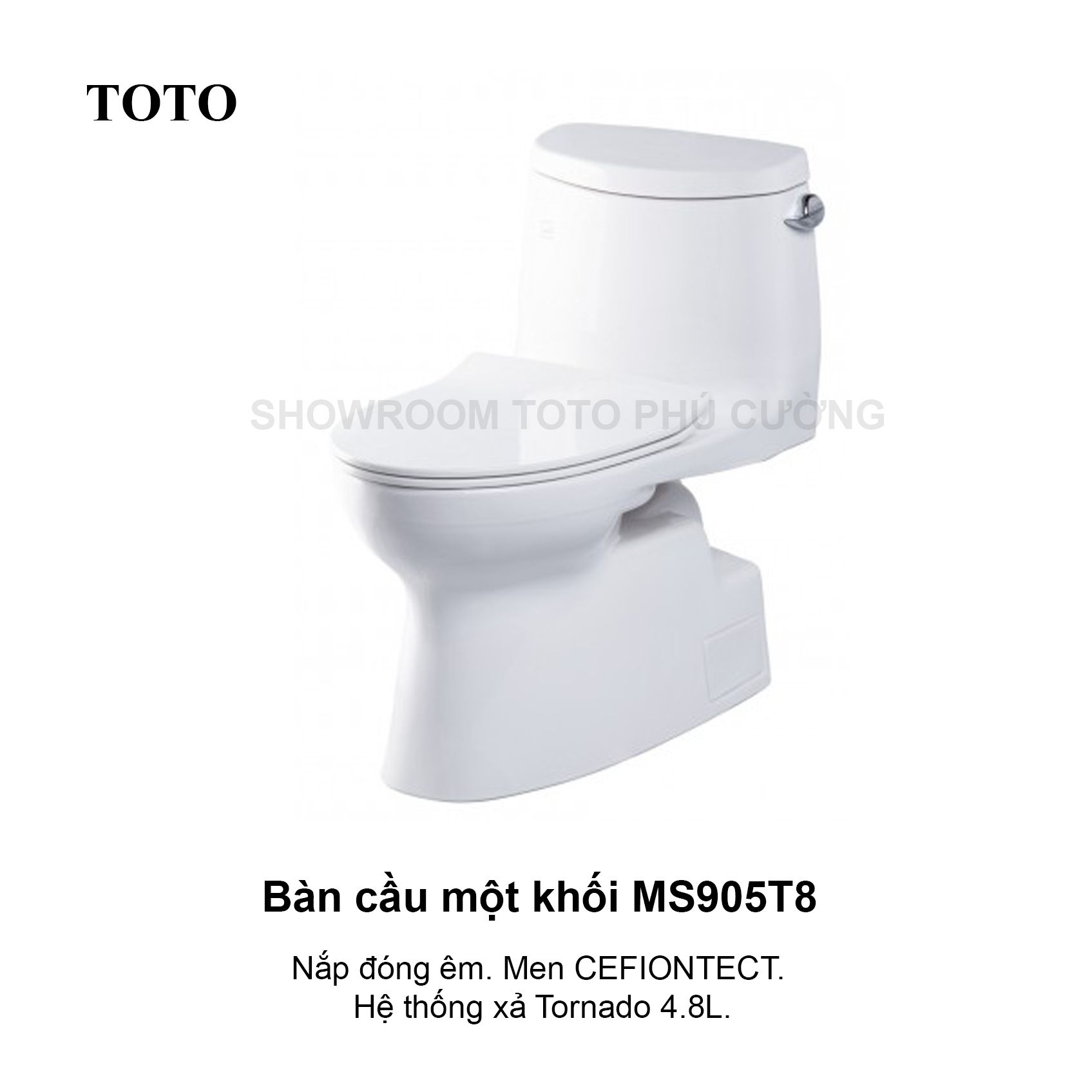 Bồn cầu 1 khối nắp đóng êm MS905T8