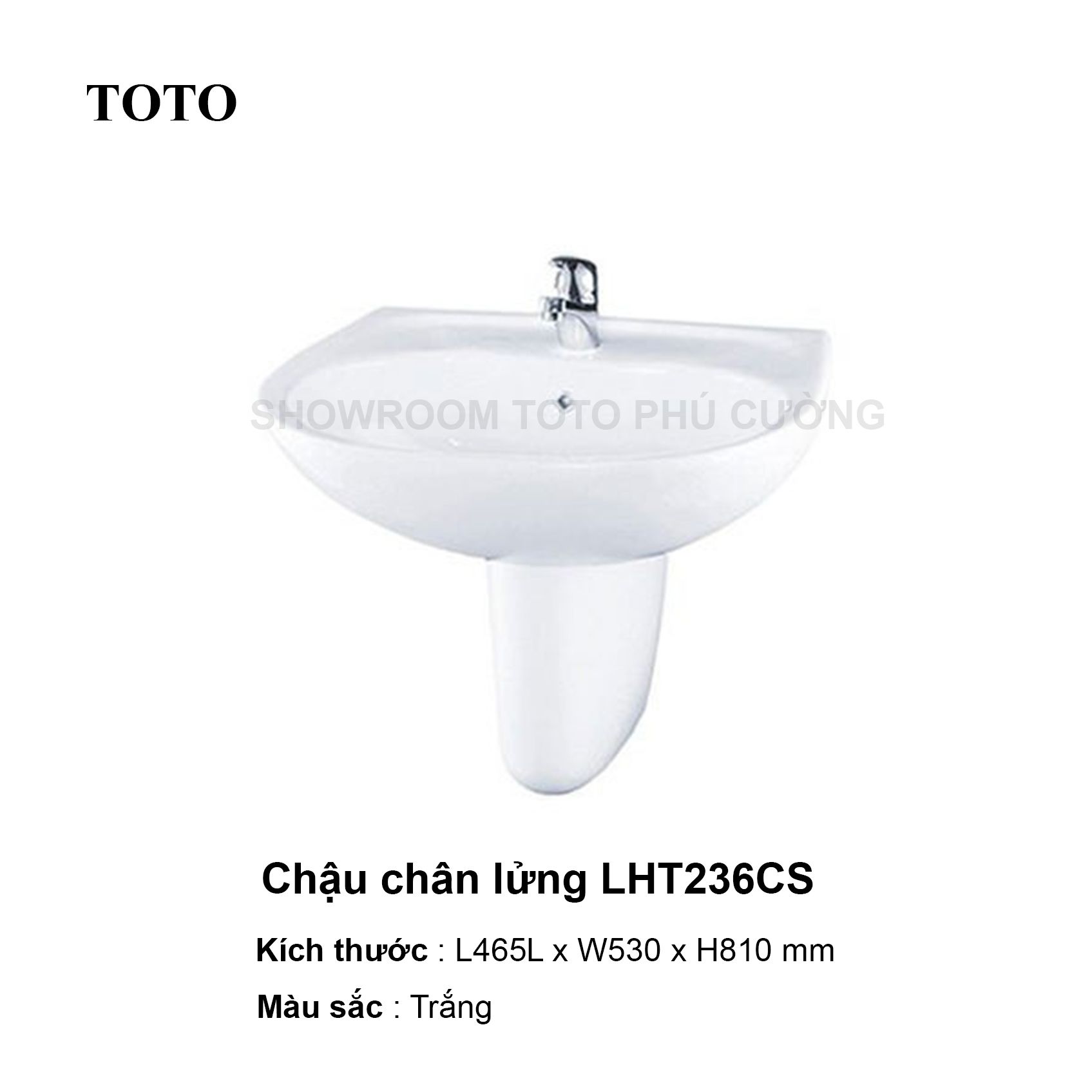 Chậu chân lửng TOTO LHT236CS