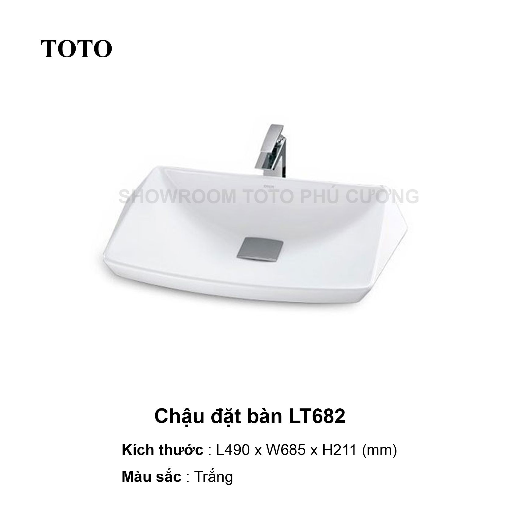 Chậu đặt bàn cao cấp TOTO LT682