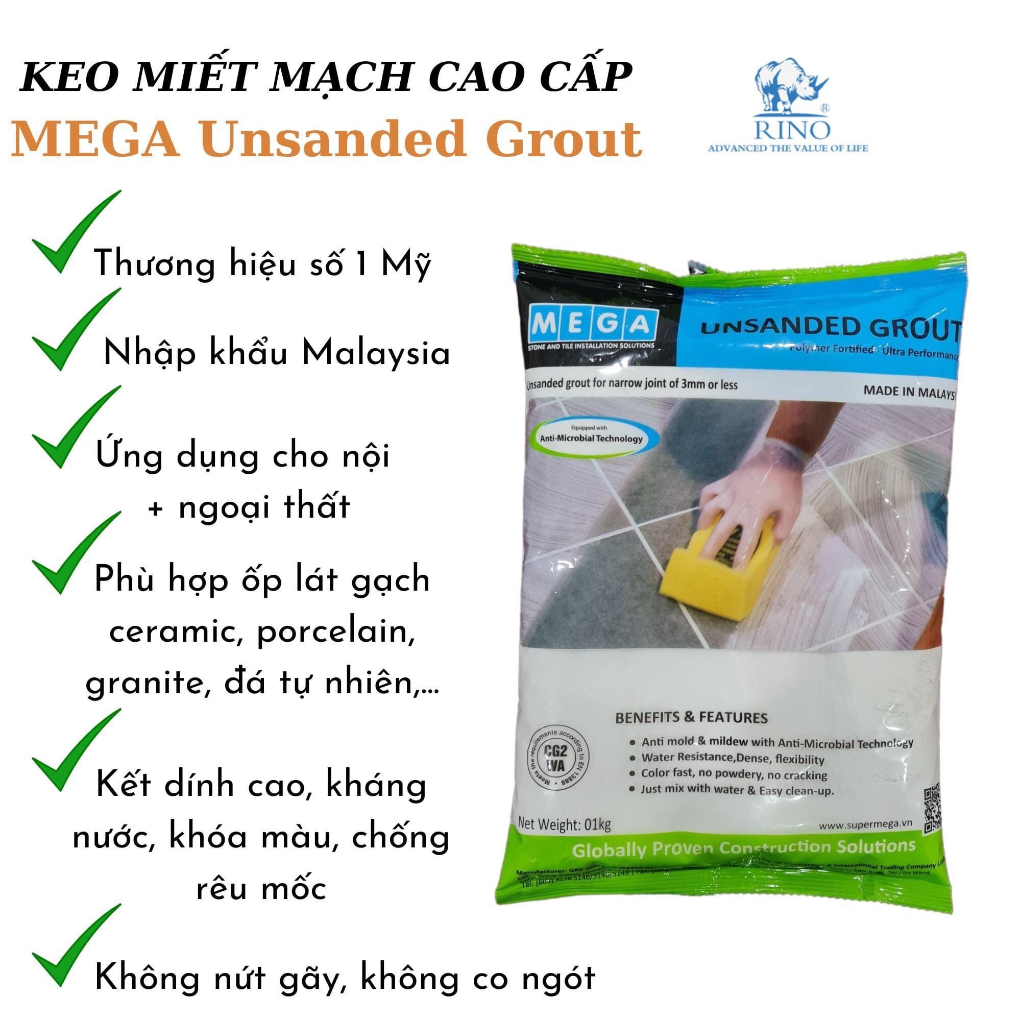 KEO MIẾT MẠCH MEGA UNSANDED GROUT