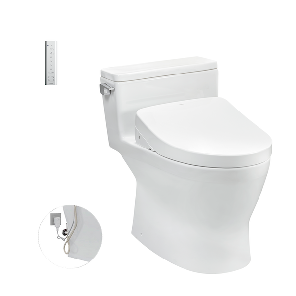 Bàn cầu 1 khối kết hợp nắp rửa điện tử WASHLET MS188VKW11