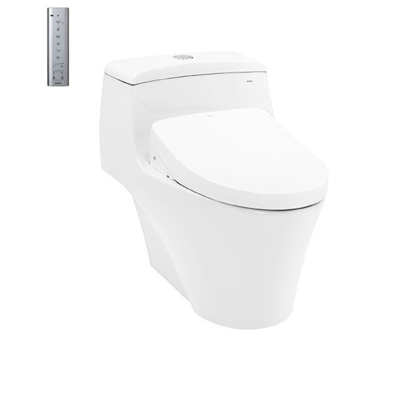 Bàn cầu một khối kèm nắp rửa điện tử WASHLET MS823CDRW12