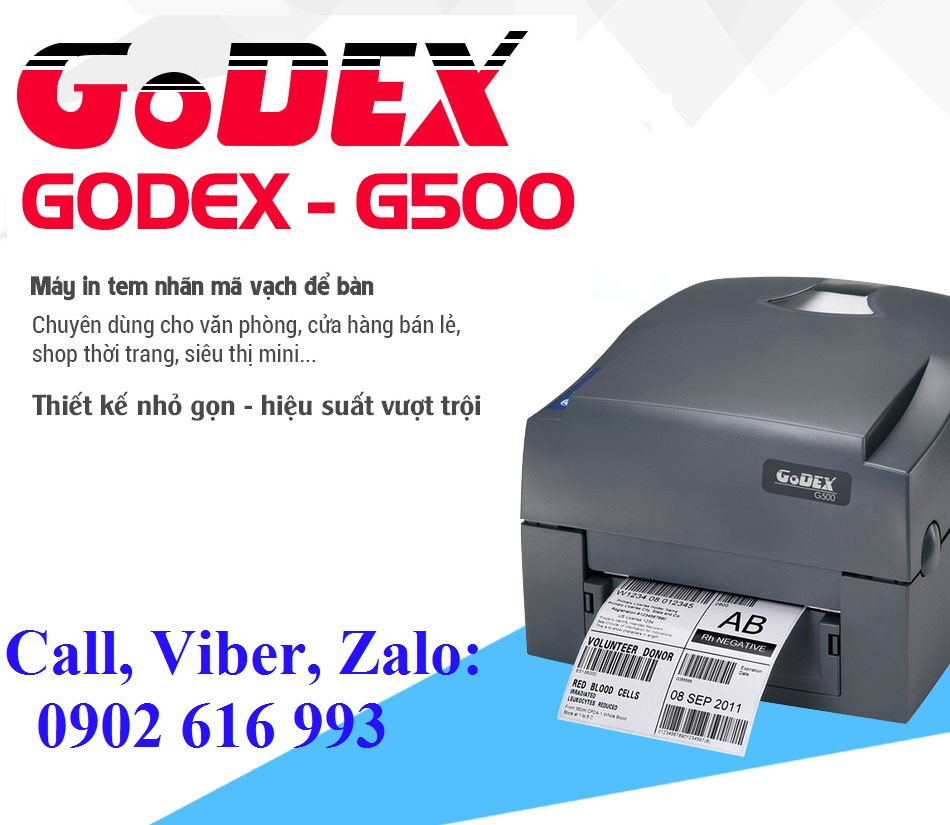 Máy in mã vạch Godex G500