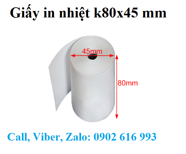 Giấy in bill K80 x 45mm