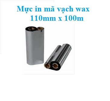 Mực in mã vạch wax 110mm x 100m