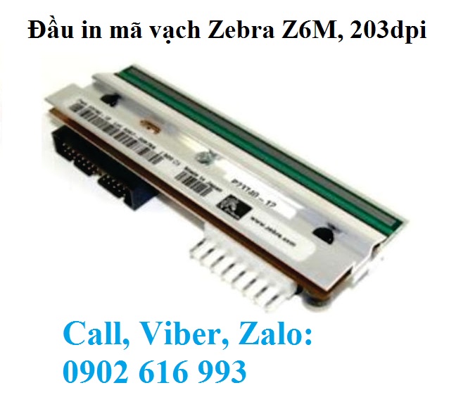 Đầu in mã vạch Zebra Z6M 203dpi