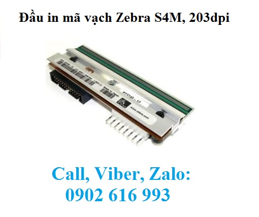 Đầu in mã vạch Zebra S4M 203dpi