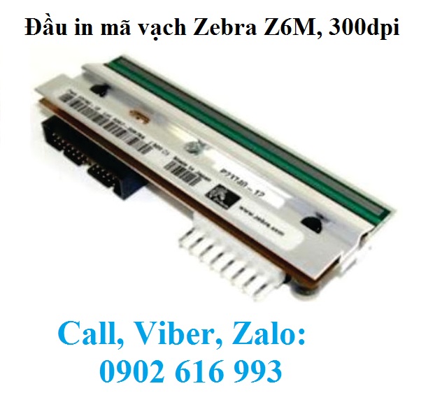 Đầu in mã vạch Zebra Z6M 300dpi