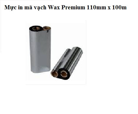 Mực in mã vạch wax premium 110mm x 100m