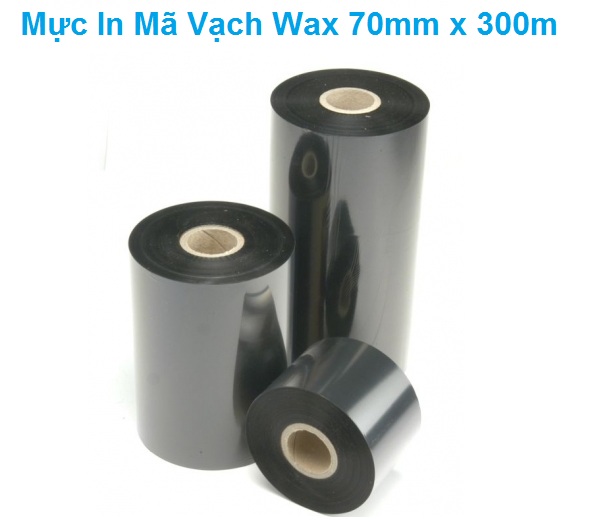 Mực In Mã Vạch Wax 70mm x 300m