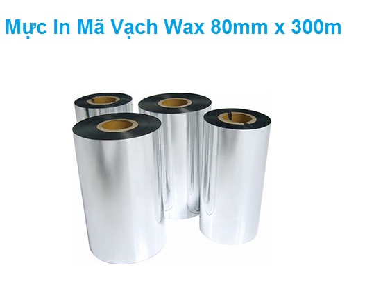 Mực In Mã Vạch Wax 80mm x 300m