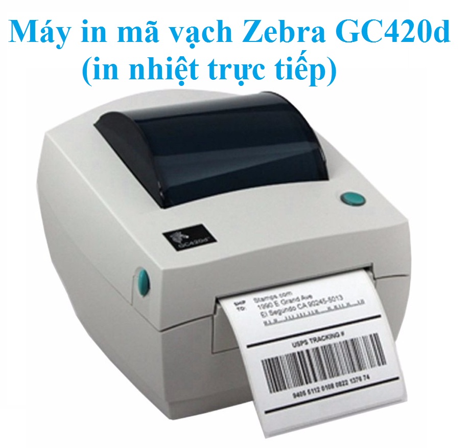 Máy in mã vạch Zebra GC420d (in nhiệt trực tiếp)