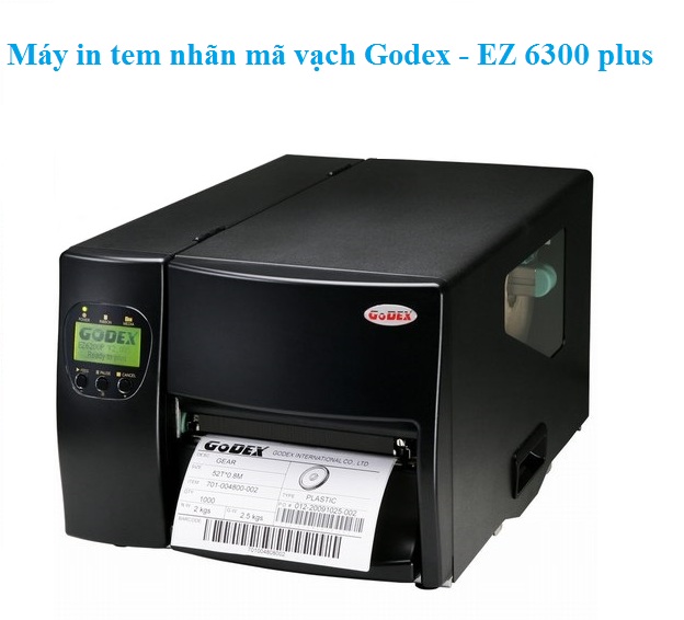 Máy in tem nhãn mã vạch Godex EZ 6300 plus