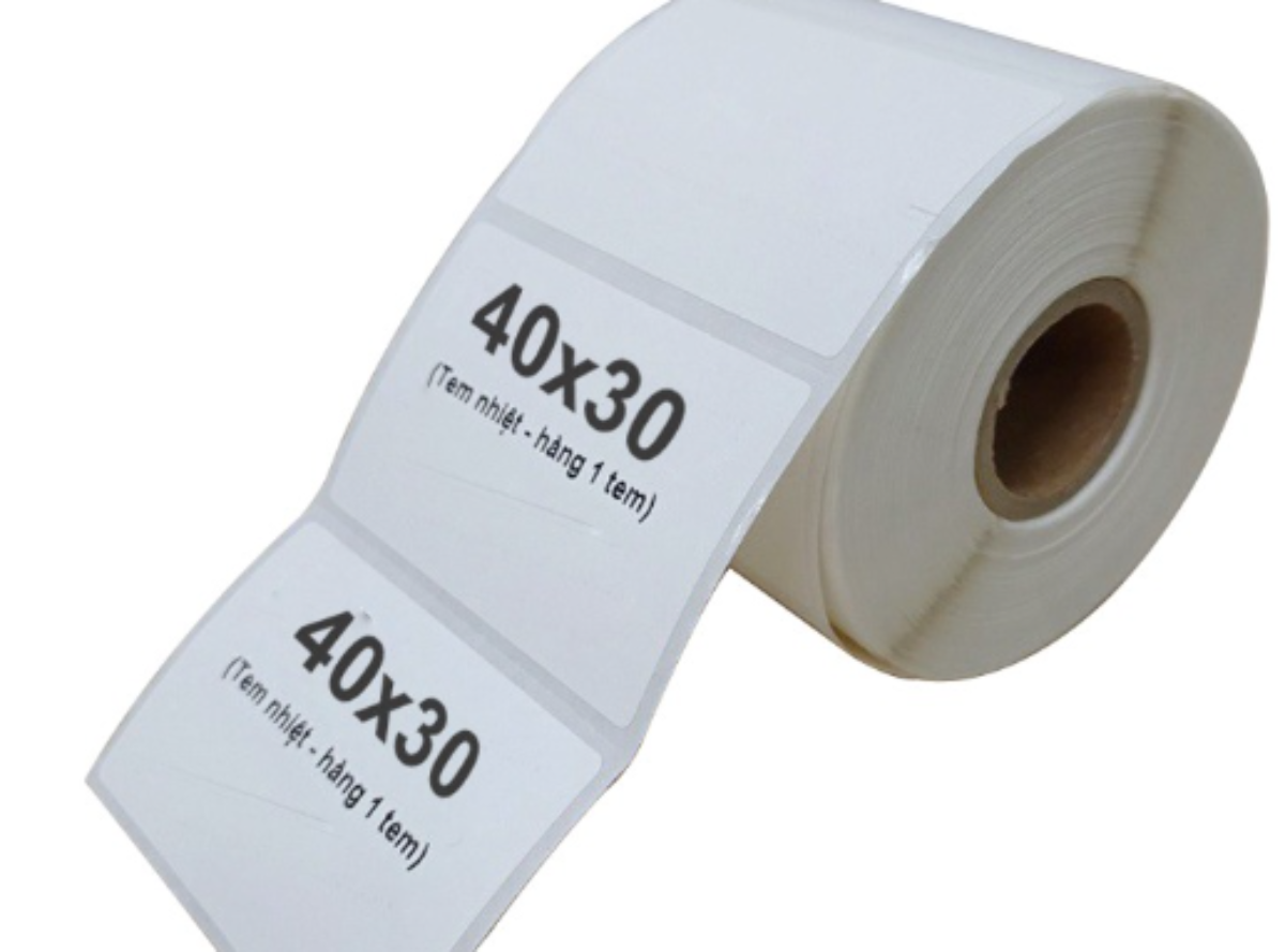 Giấy decal nhiệt kích thước 40x30mm