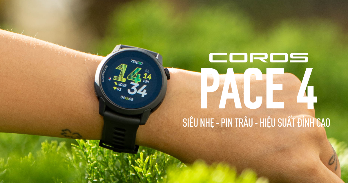 Đánh Giá COROS PACE 4 - Siêu Nhẹ, Pin Bền Bỉ, Hiệu Suất Đỉnh Cao