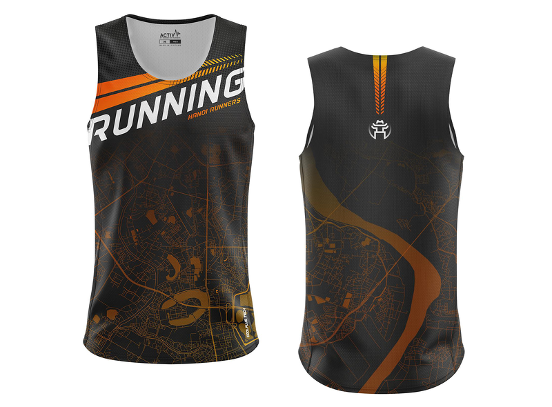 Áo Singlet Racing chạy bộ Nam - Hanoi Runners