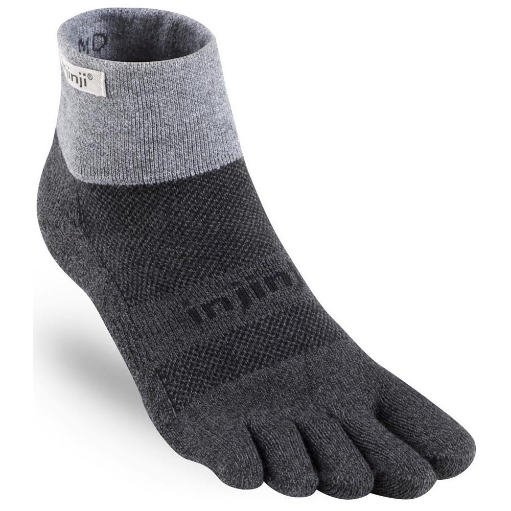 Tất xỏ ngón INJINJI Trail Midweight Mini Crew - Granite