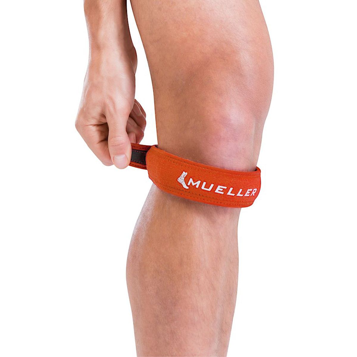 Bó gối đơn MUELLER Jumper's Knee Strap - Orange/Cam (One size)