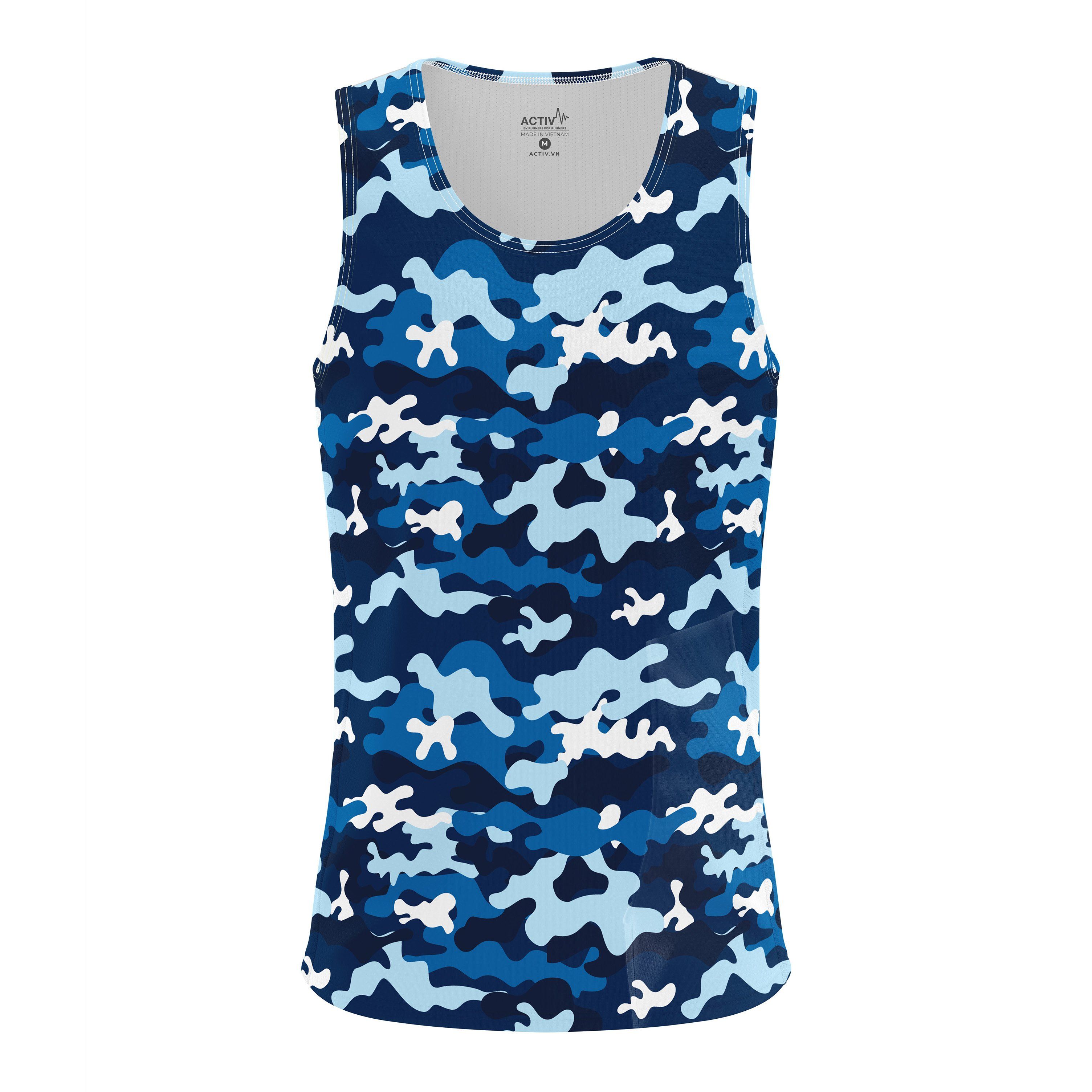 Áo chạy bộ Nữ Camo Singlet