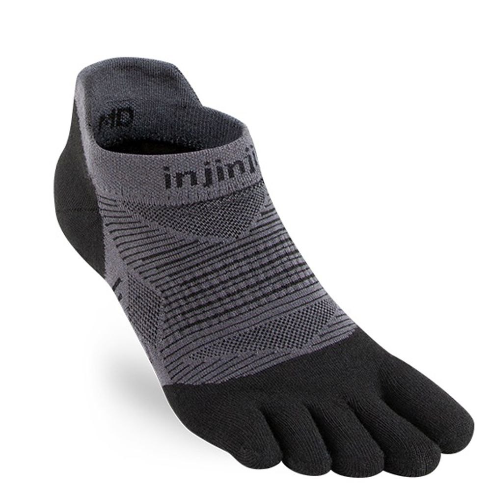 Tất Xỏ Ngón Nữ Injinji Run Lightweight No Show - Black