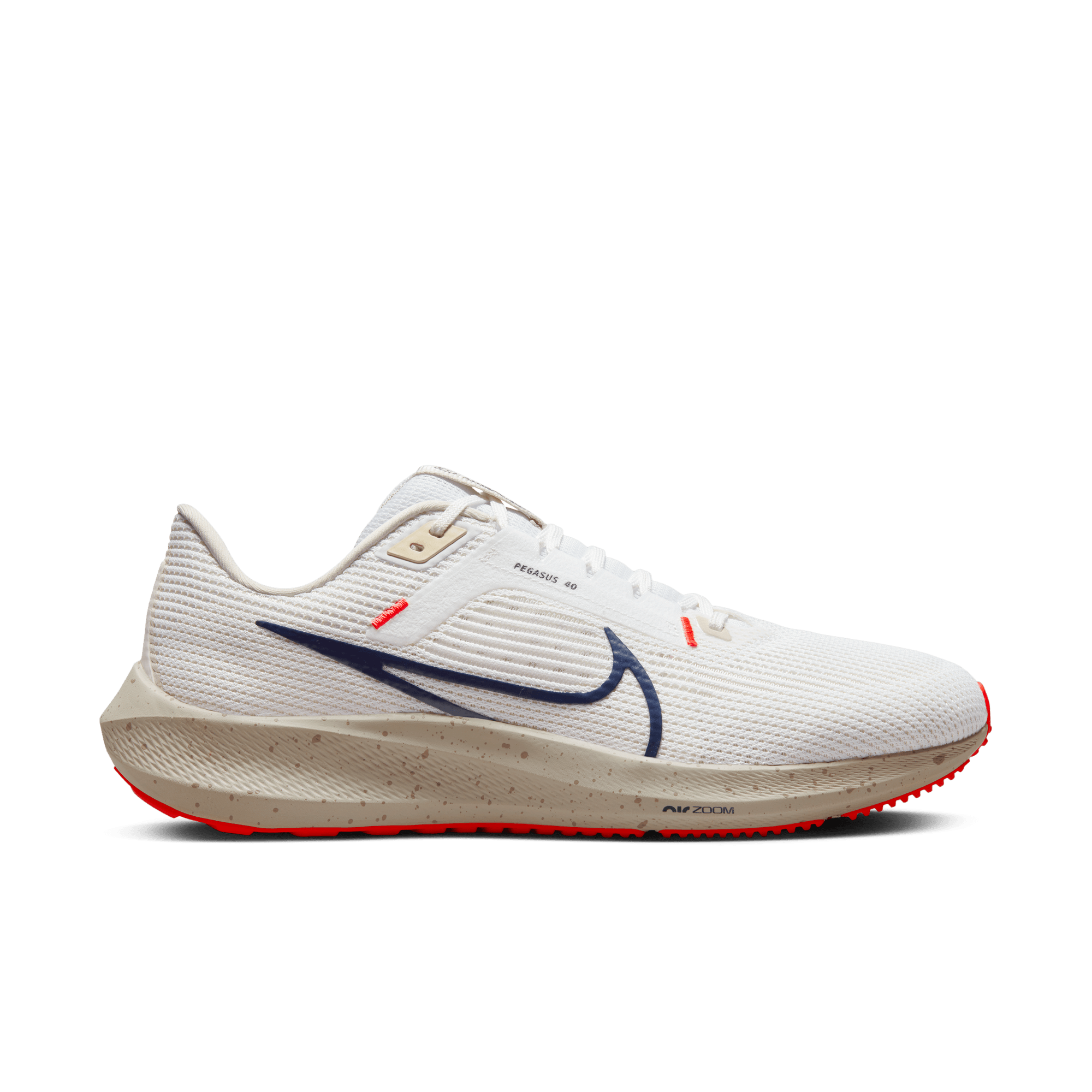 Giày Chạy Bộ Nam NIKE Air Zoom Pegasus 40 - White/Obsidian/Phantom