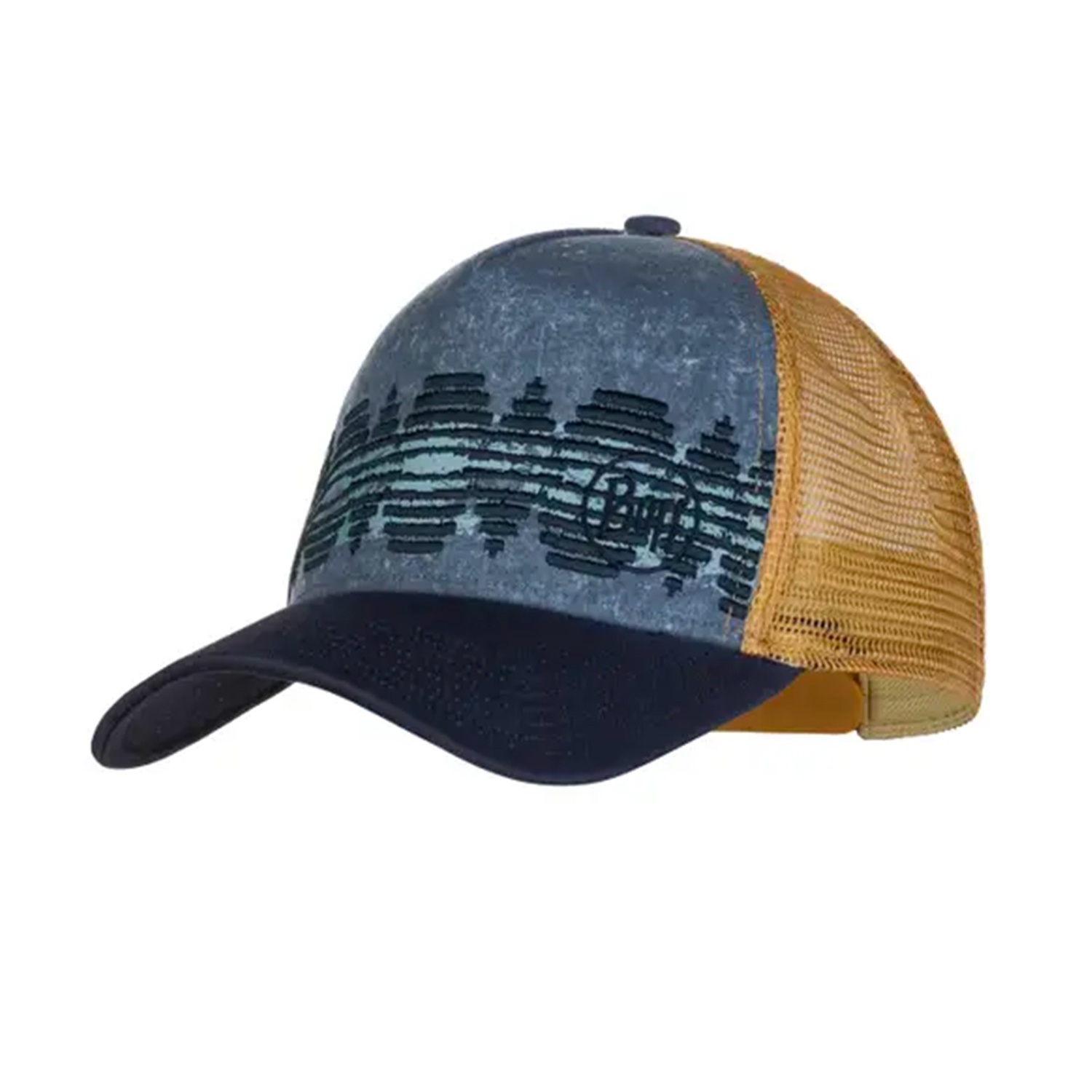 Mũ Chạy Bộ BUFF Trucker Cap Tzom Stone Blue