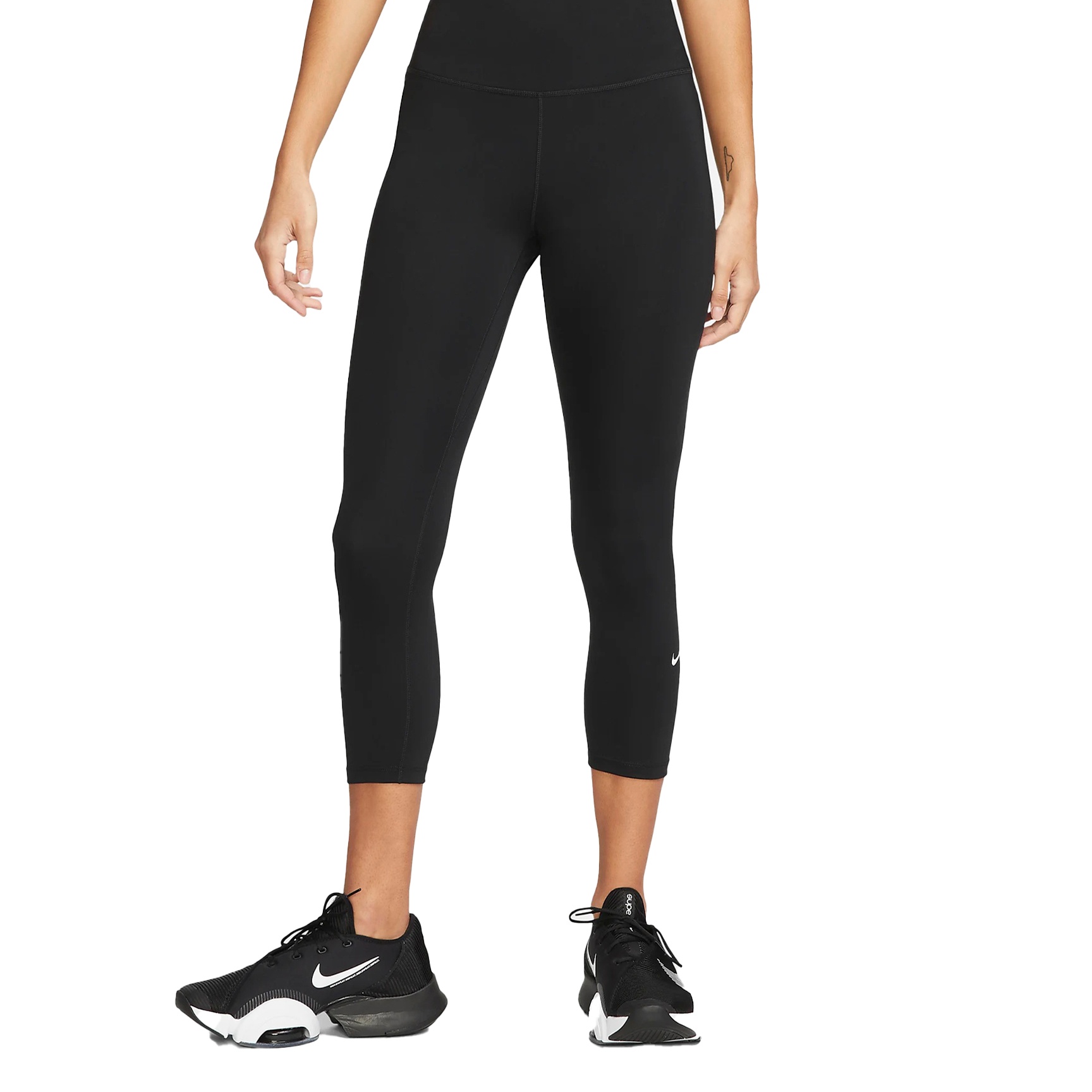 Quần Legging Chạy Bộ Nữ Nike High-Rise Cropped Leggings - Black