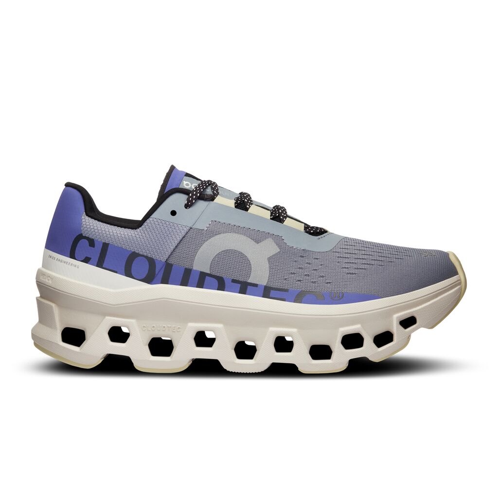 Giày Chạy Bộ Nữ ON Running Cloudmonster - Mist/Blueberry