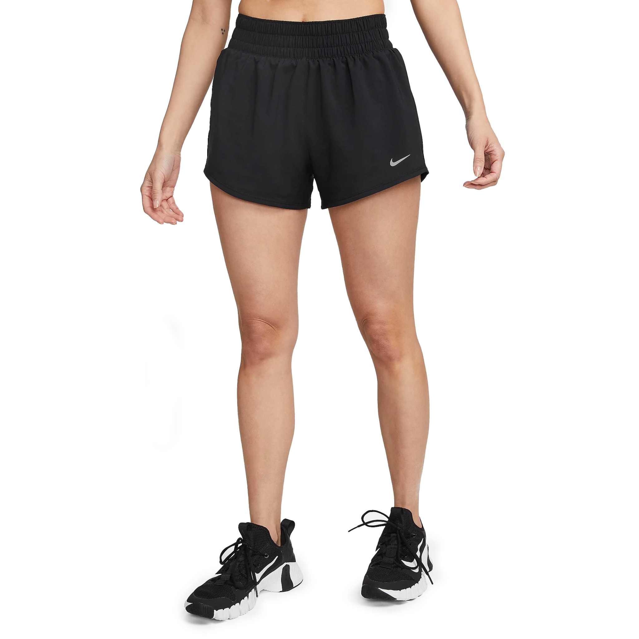 Quần Chạy Bộ Nữ Nike Dri-FIT One Mid-rise Brief-Lined 8cm - Black