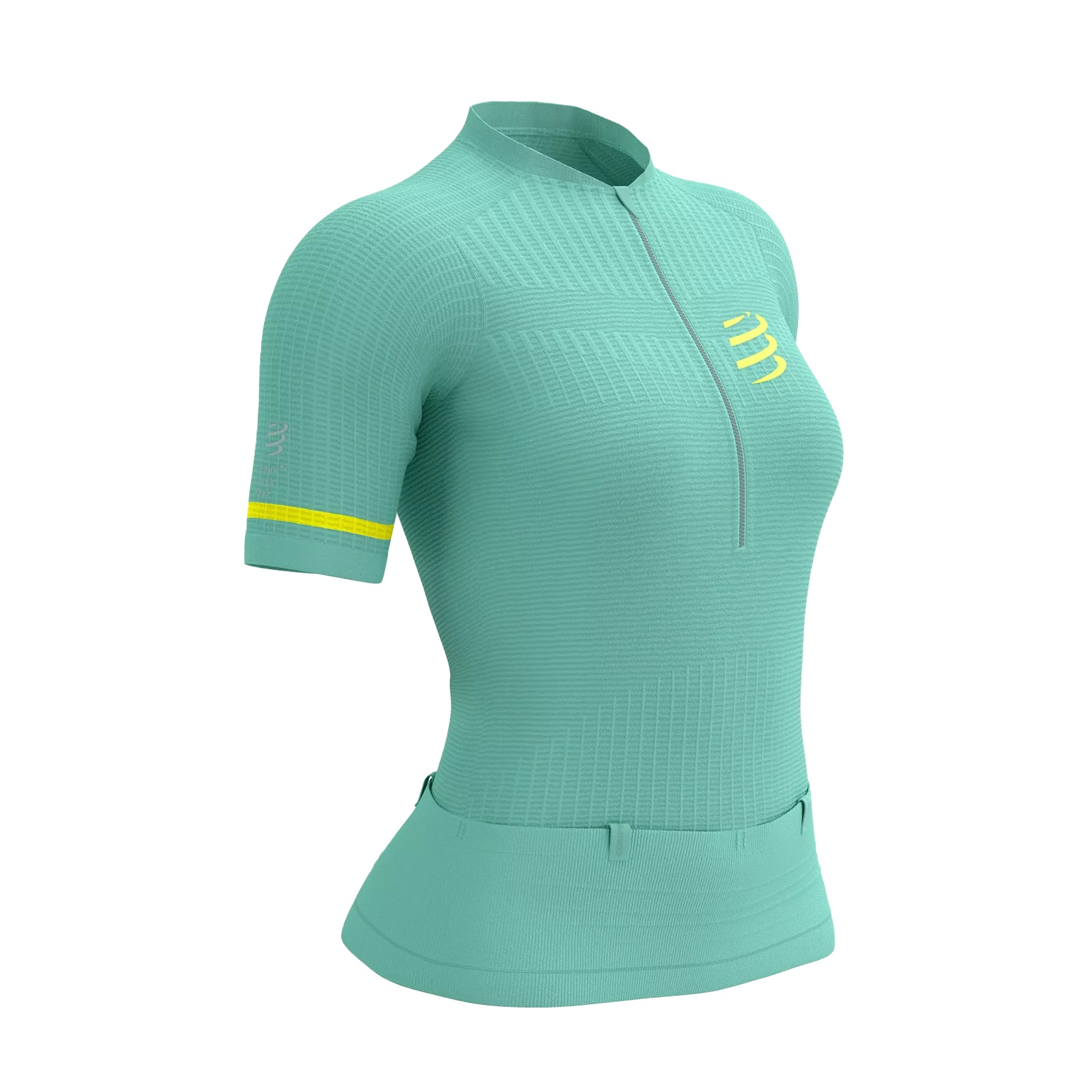 Áo Chạy Địa Hình Nữ Compressport Trail Postural SS Top - Shell Blue