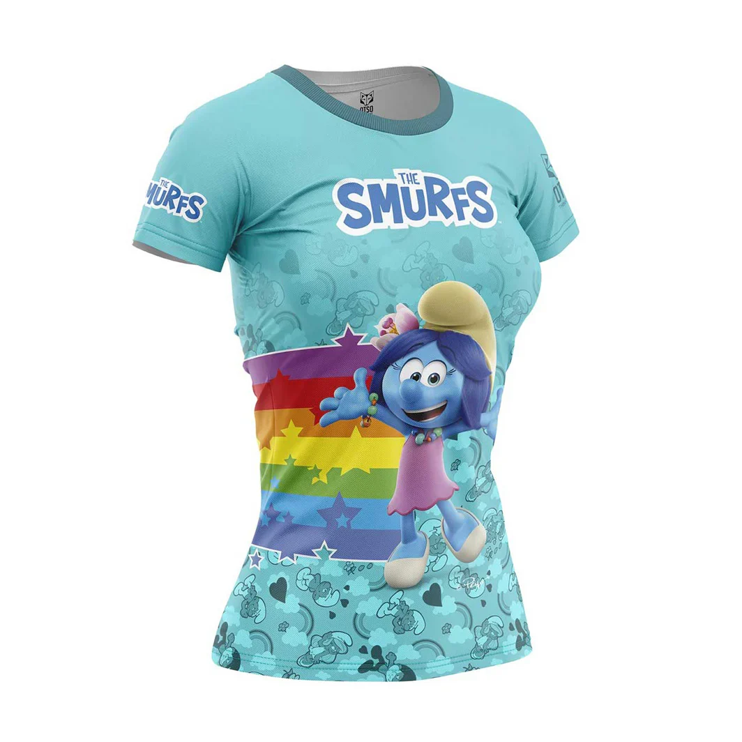 Áo Chạy Bộ Nữ OTSO - Smurfs Rainbow