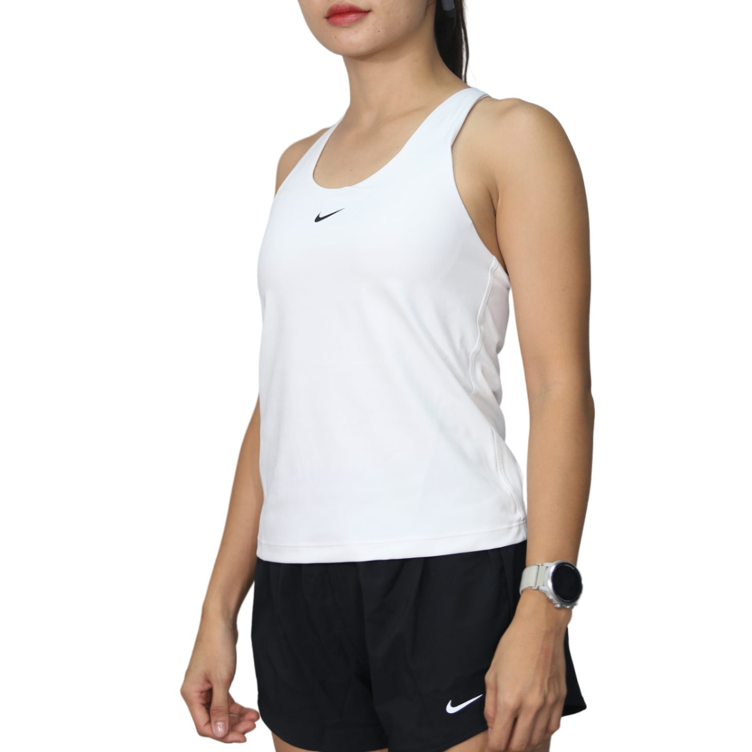 Áo Bra Chạy Bộ NIKE Swoosh Medium-support Padded Sports Bra Tank - White