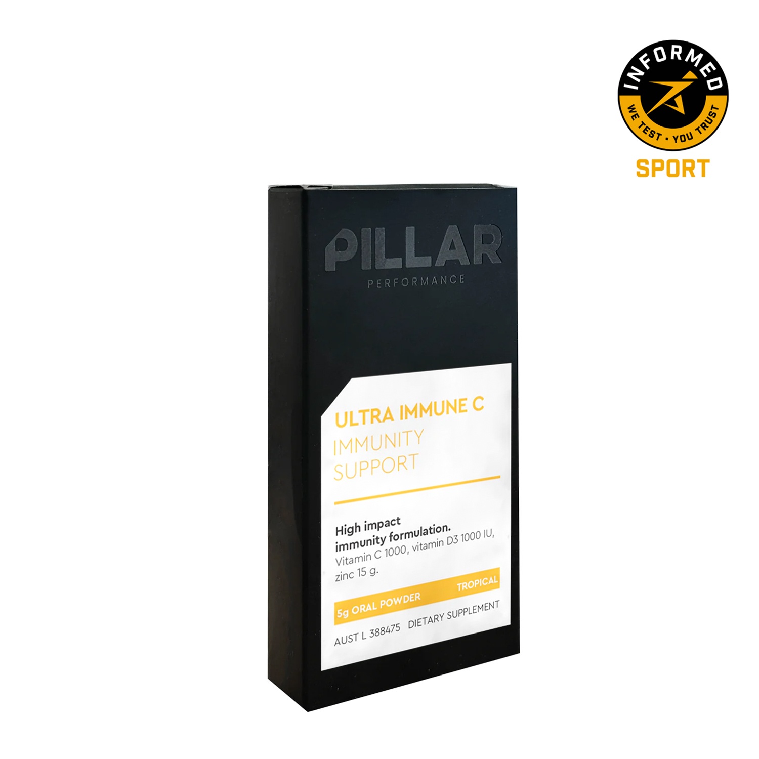 Hộp PILLAR Performance Ultra Immune C Immunity Support (5x5g) - Tropical