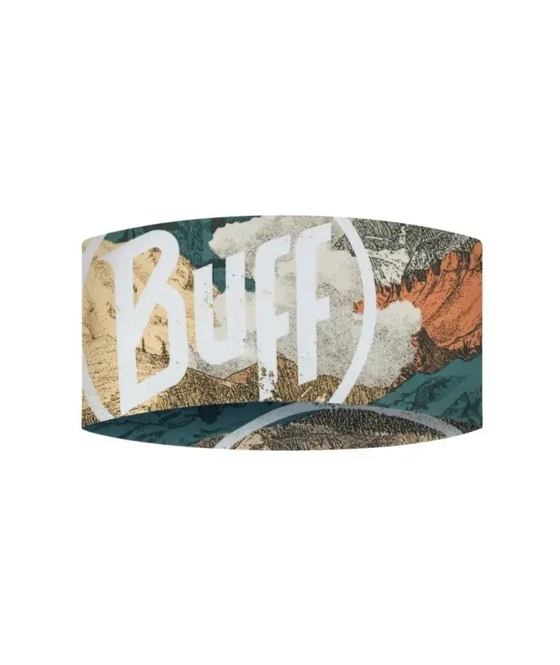 Băng Trán Chạy Bộ Buff Coolnet UV Wide Headband - Tsolly Multi