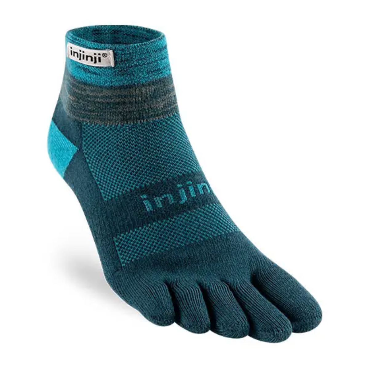 Tất Xỏ Ngón Injinji Trail Midweight Mini Crew Midnight