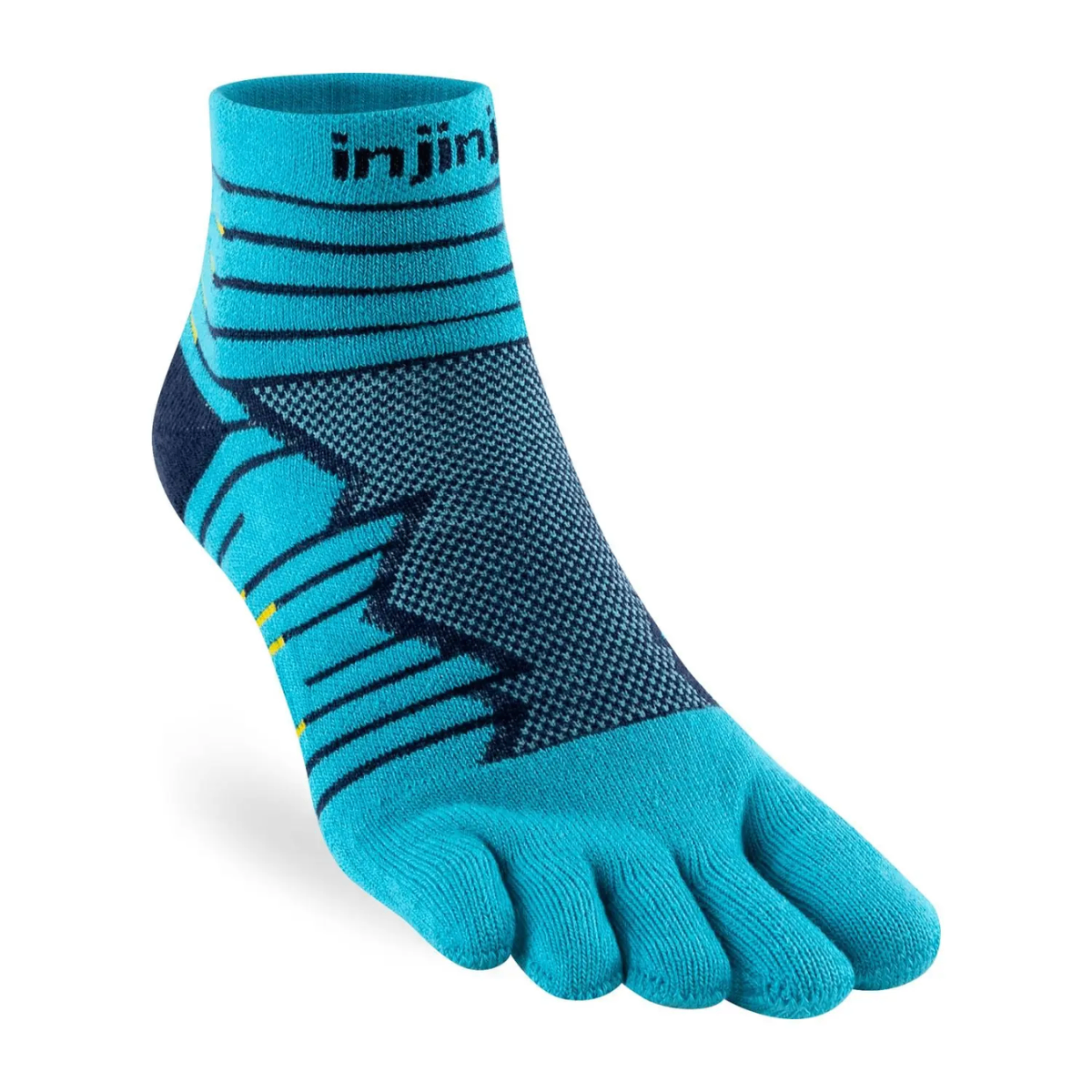 Tất Xỏ Ngón Injinji Ultra Run Mini Crew - Pacific Blue