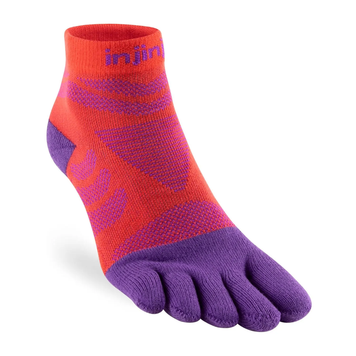 Tất xỏ ngón Nữ Injinji Ultra Run Mini Crew - Razzmatazz