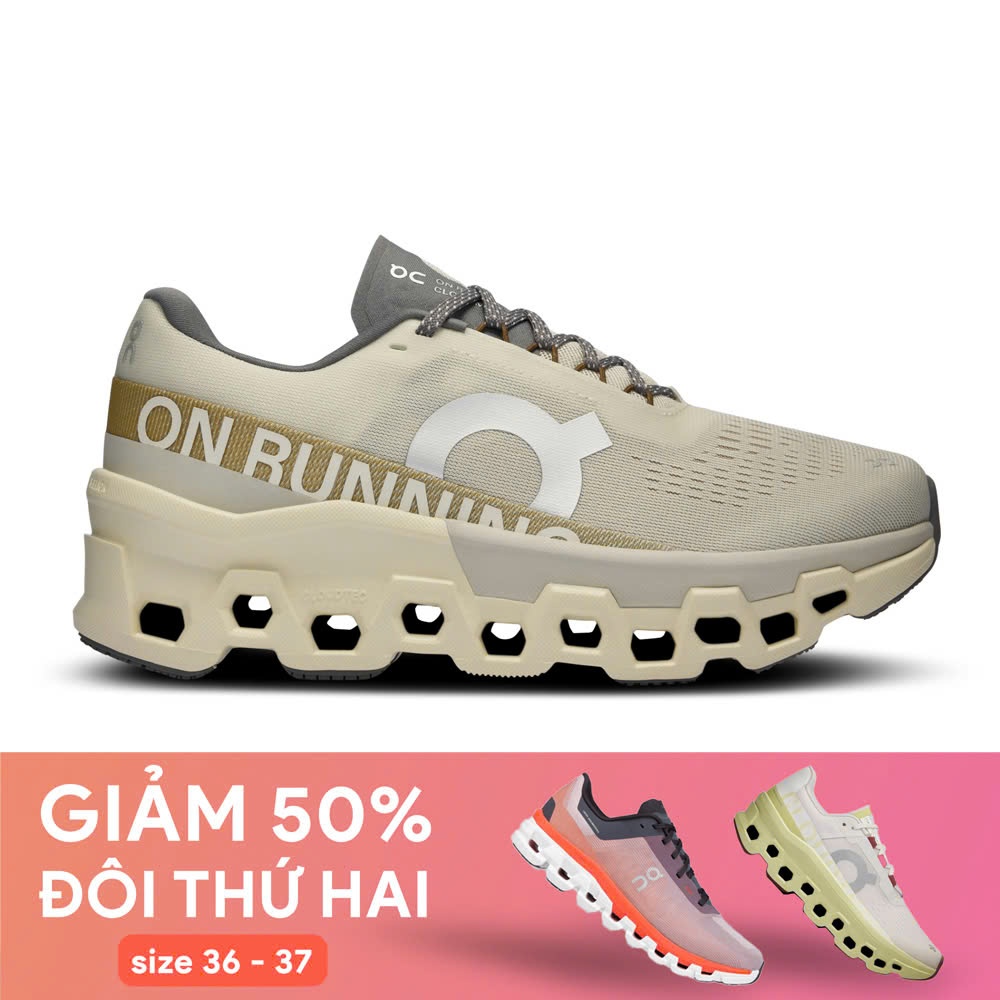 Giày Chạy Bộ Nam On Running Cloudmonster 2 - Cream/Ice