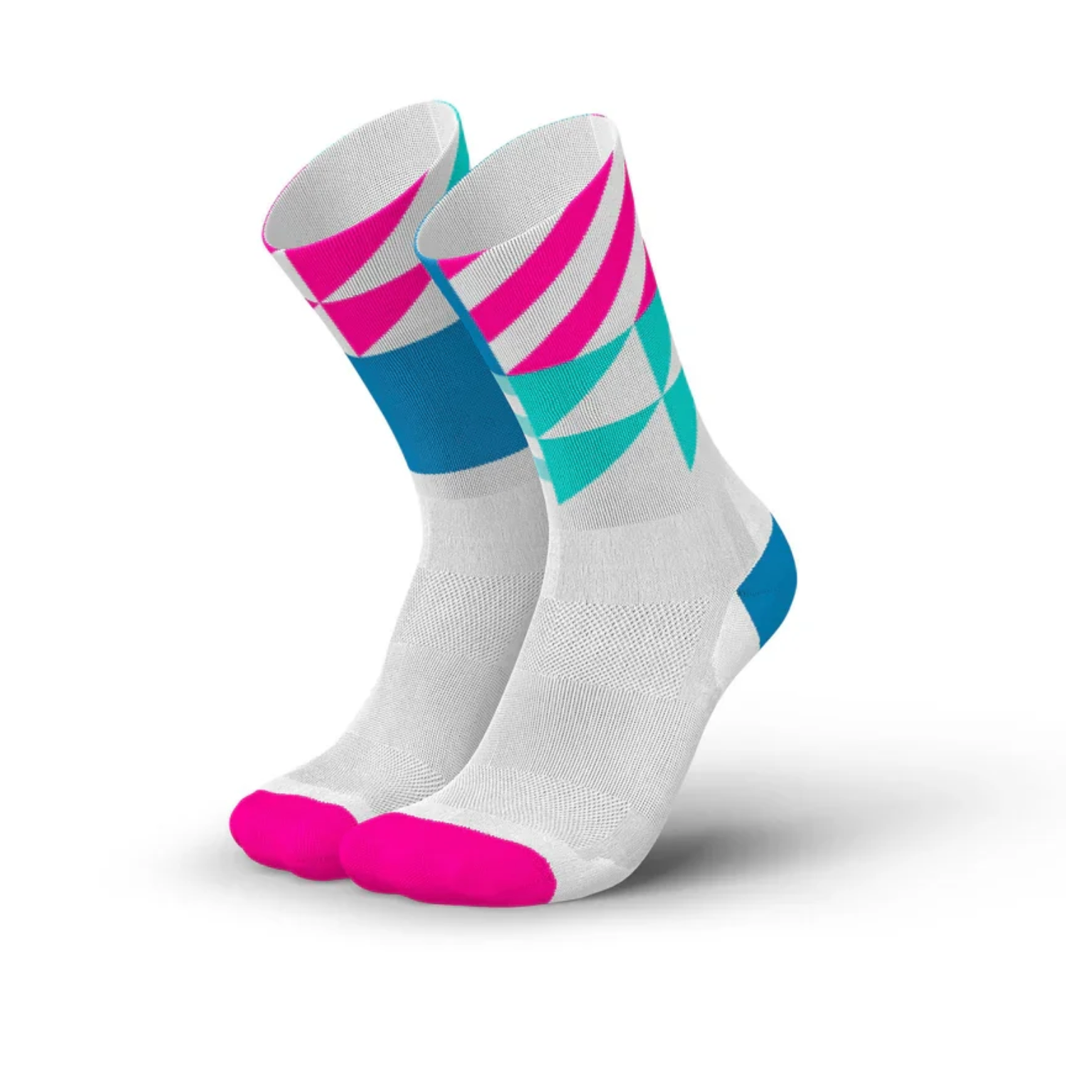 Tất Thể Thao INCYLENCE Ultralight Elements - White Blue Pink