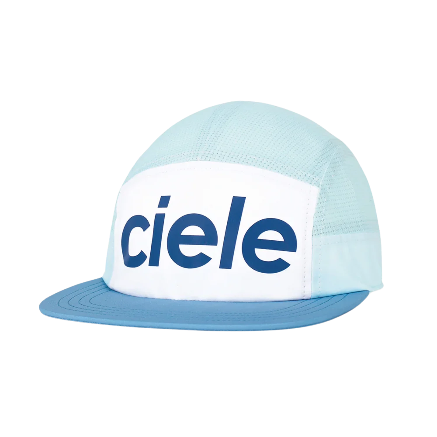 Mũ Chạy Bộ Ciele GO Cap - Comp - Century - White - Sky Blue - S/M