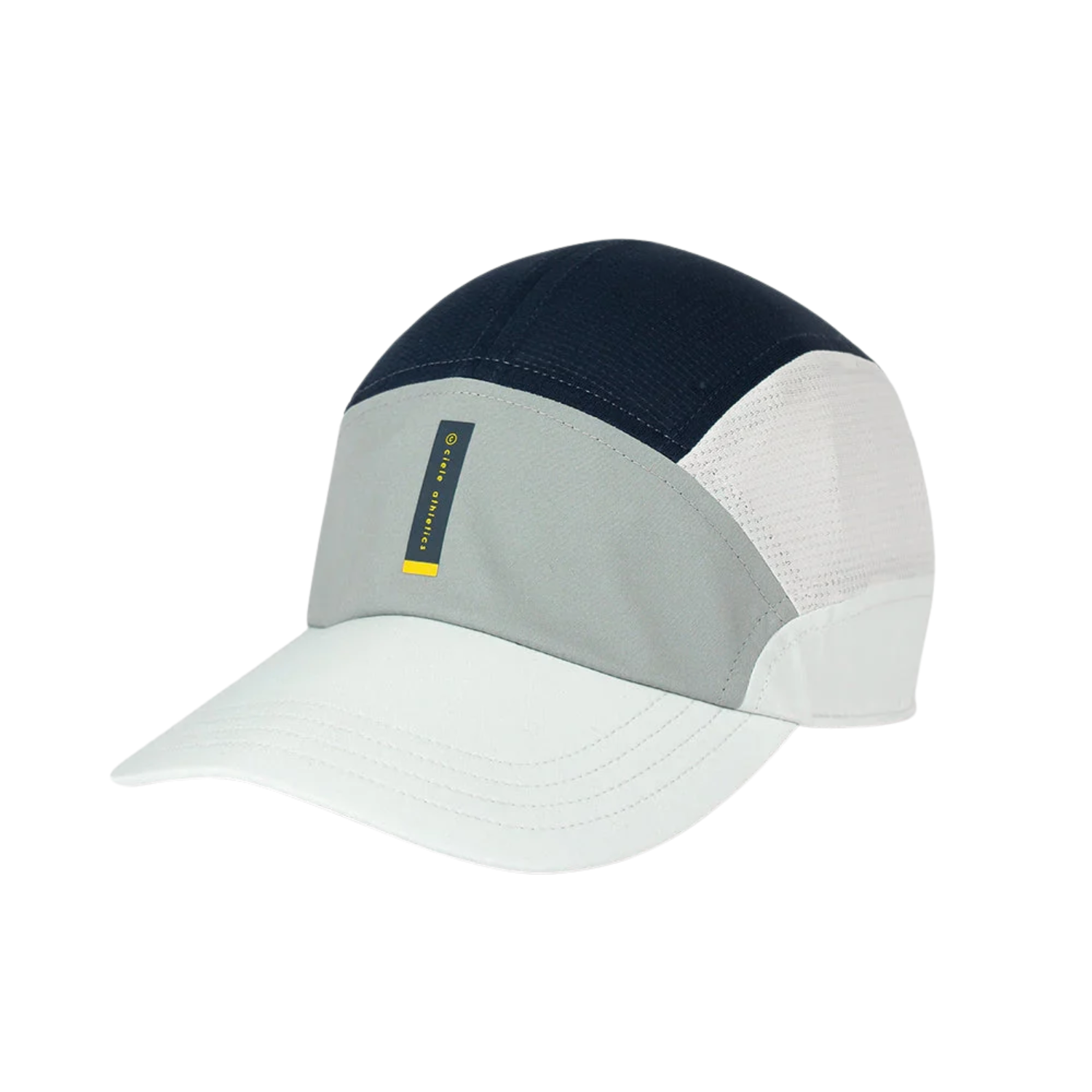 Mũ Chạy Bộ Ciele FST Cap SC - Comp - Iconic VC - Neutral Grey - Deep Space - S/M