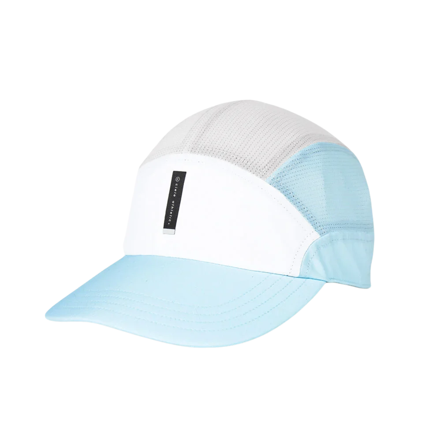 Mũ Chạy Bộ Ciele FST Cap SC - Comp - Iconic VC - White - Light Grey - S/M