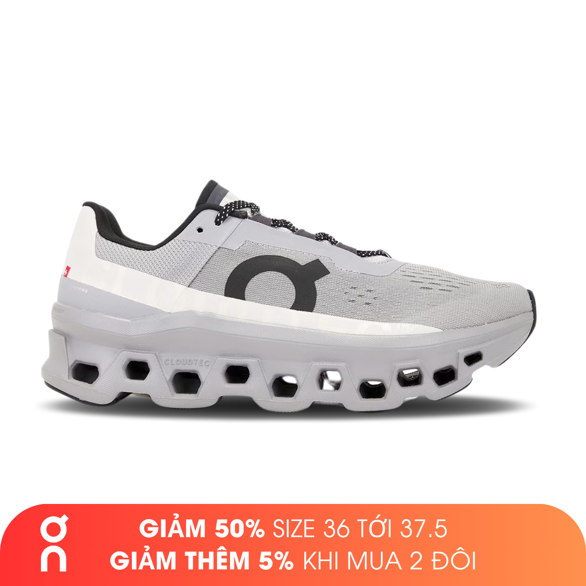 Giày Chạy Bộ Nam On Running Cloudmonster - Alloy/Silver