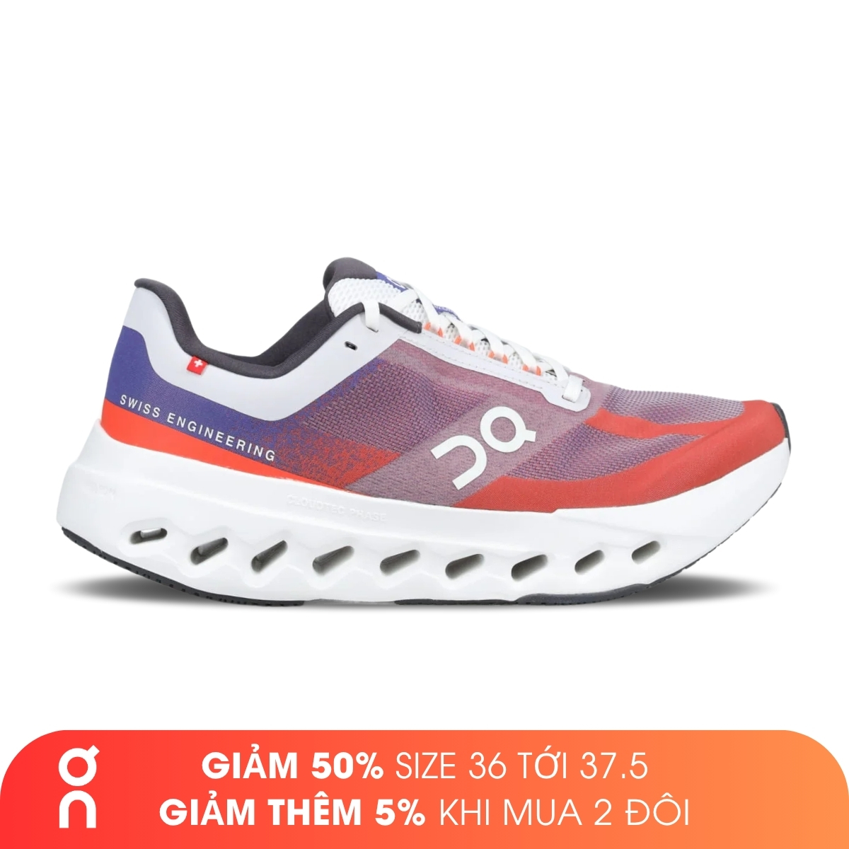 Giày Chạy Bộ Nam On Running Cloudsurfer Next - Indigo/Flame
