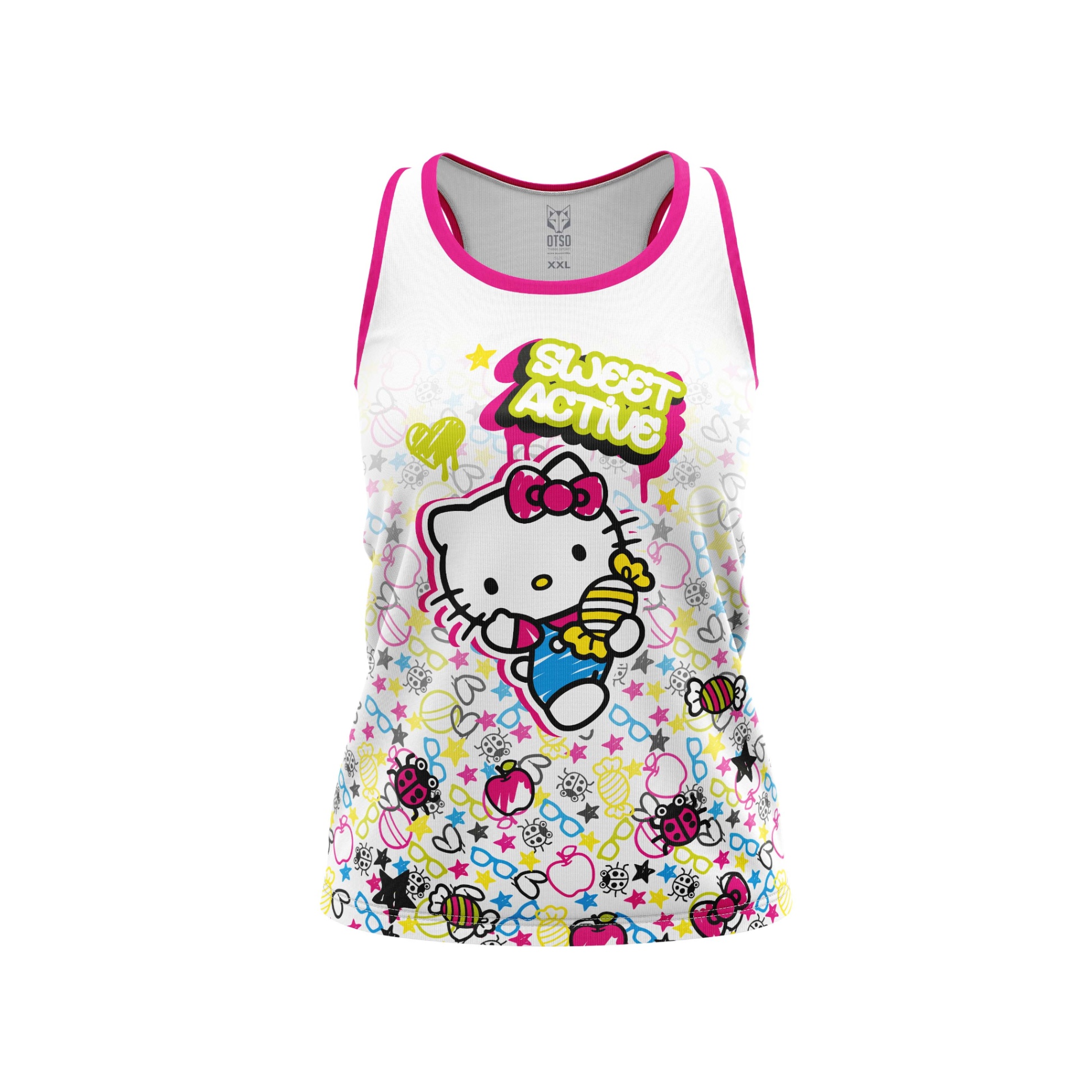 Áo Singlet Chạy Bộ Nữ OTSO - Hello Kitty Sweet