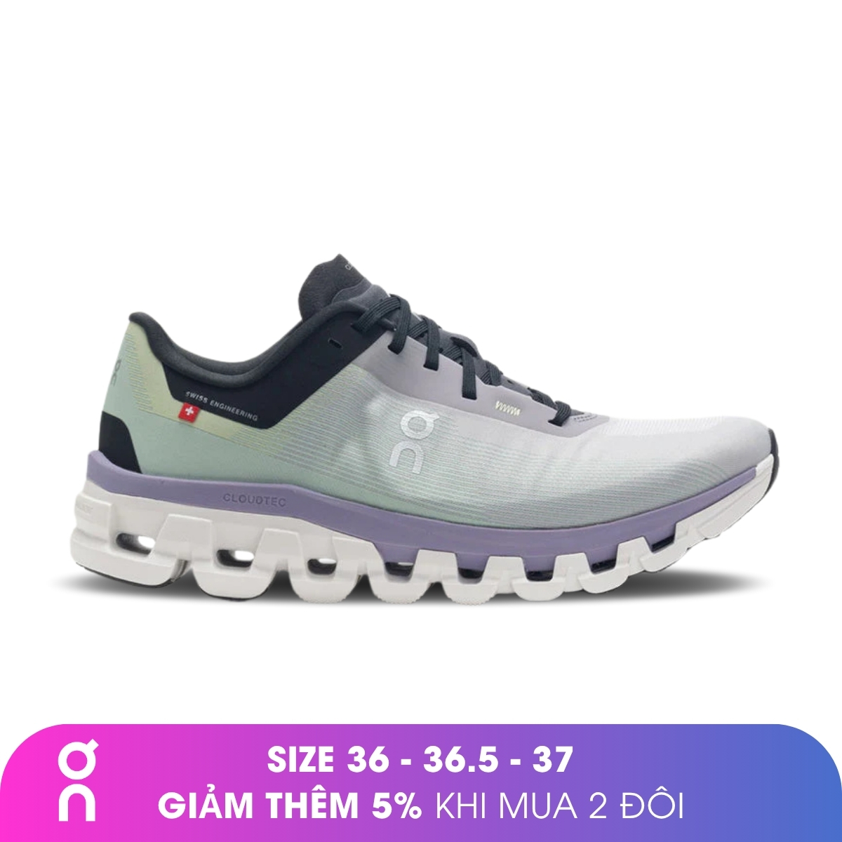 Giày Chạy Bộ Nữ On Running Cloudflow 4 - Fade/Wisteria - 36.5