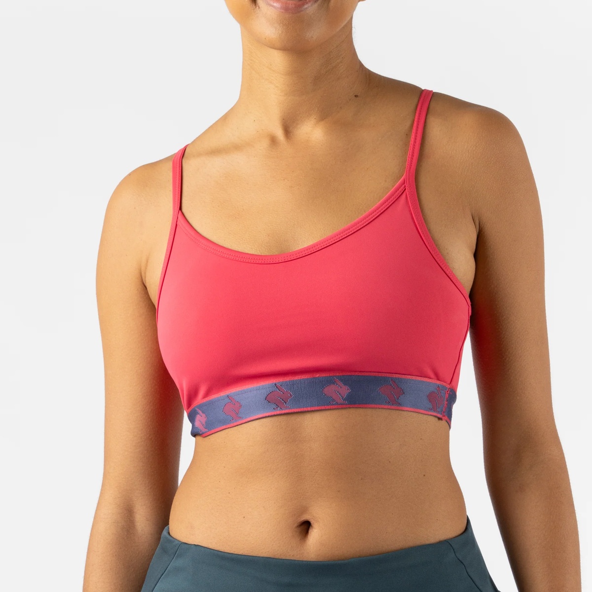 Áo Bra Chạy Bộ Nữ Rabbit Strappy Pocket Bra - Raspberry